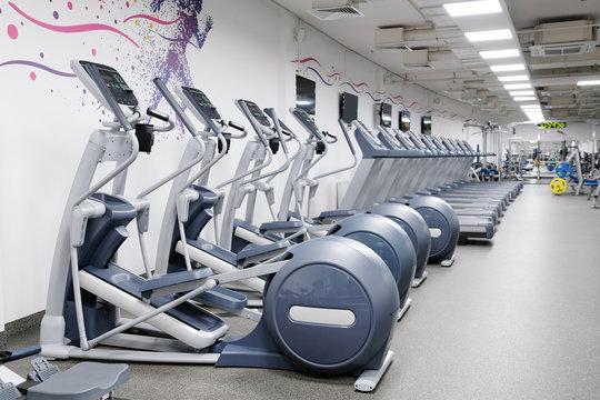 image of treadmills in a fitness hall