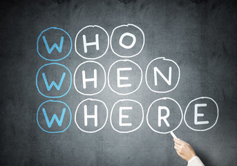 Woman draw crossword