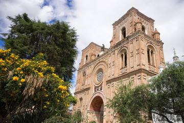 Fototapeta na wymiar cathedral in Cuenca Ecuador