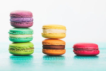 French colorful macaroon 