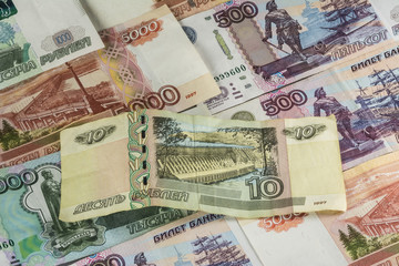 Fototapeta na wymiar Money - Russian rubles