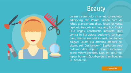 Fototapeta premium Beauty Conceptual Banner
