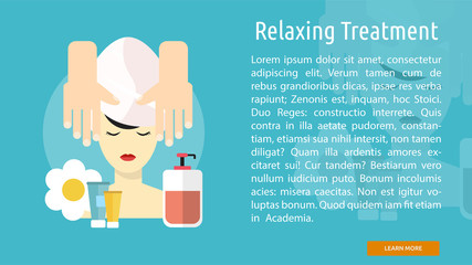 Relaxing Treatment Conceptual Banner