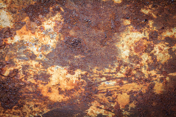 Rusty metal texture, rusty metal background for design with copy space for text or image. Rusty metal is caused by moisture in the air.