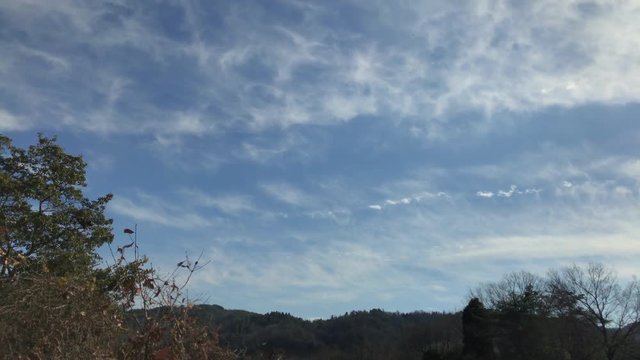 Time Lapse video of Japanese mountain and sky
