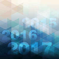 Happy new year 2017 with abtract blue polygon background
Image ID:545799592