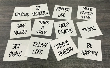 new year resolutions