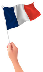 フランス　 国旗　手　アイコン