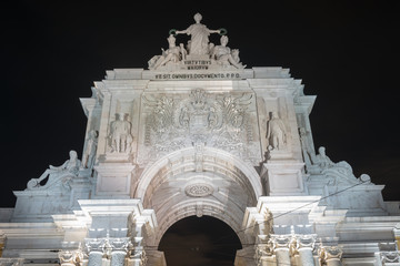 Triumphal Arch along Augusta Street - Lisbon