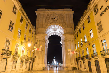 Fototapeta premium Triumphal Arch along Augusta Street - Lisbon
