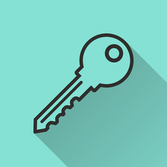 Key - vector icon.