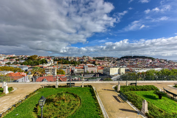 Fototapeta na wymiar Lisbon Skyline Panorama