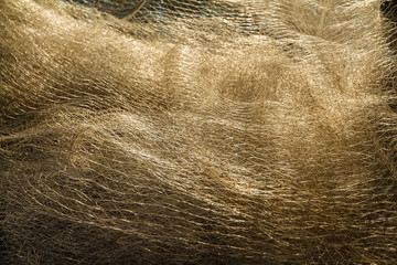 Piles of fishing nets