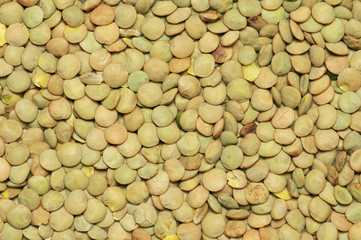 Green lentil background