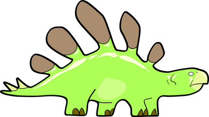 stegosaurus cartoon in color