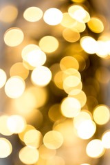 Obraz premium abstract background golden bokeh circles for background