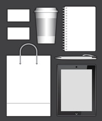 Corporate identity template set. 