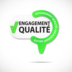 épingle bouton web : engagement qualité