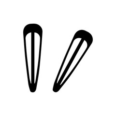 hair barrette icon illustration