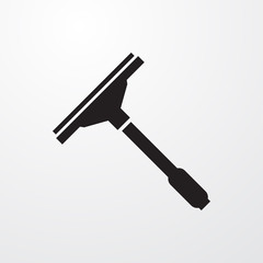 window squeegee icon illustration