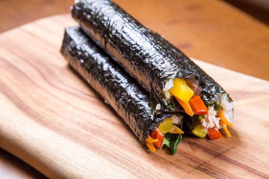 Korean food (tuna) Kimbab