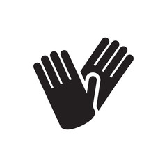 Fototapeta premium gloves icon illustration