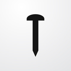 nail icon illustration