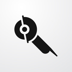 electric saw icon illustration