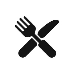 fork and knife icon illustration