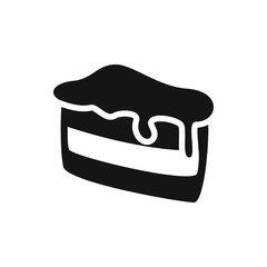 piece of cake icon illustration