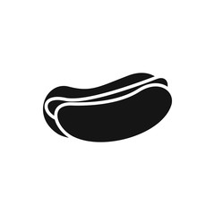 hot dog icon illustration
