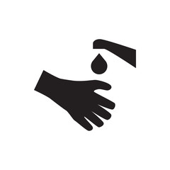 Obraz premium hands washing icon illustration