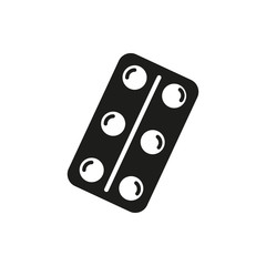 medical pills icon illustration