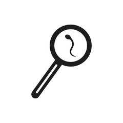 search sperm icon illustration