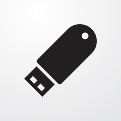flash drive icon illustration