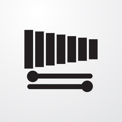 xylophone icon illustration