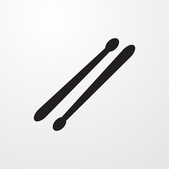 drum stick icon illustration