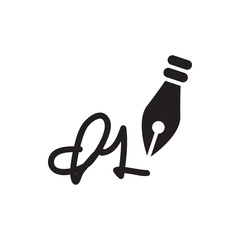 ink pen icon illustration