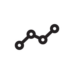 line graph icon illustration