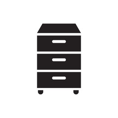 nightstand icon illustration