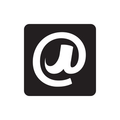 Obraz premium at email icon illustration