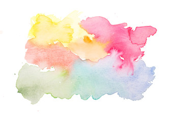 Transparente Aquarell Lasur aus Farben