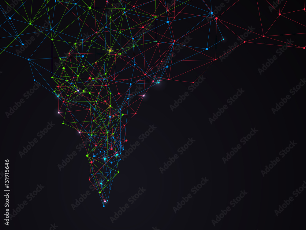 Poster internet connection, abstract sense of science and technology graphic design.