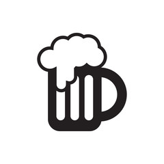 beer mug icon illustration