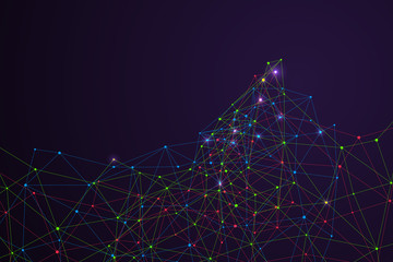 Internet connection, abstract sense of science and technology graphic design.