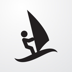 surfing icon illustration