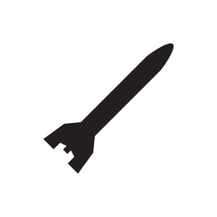 rocket bomb icon illustration