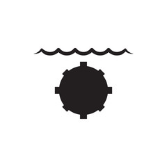 water military icon illustration