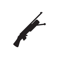 submachine gun icon illustration