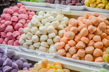Coated Cherimoya sweets in Puerto Montt, Chile